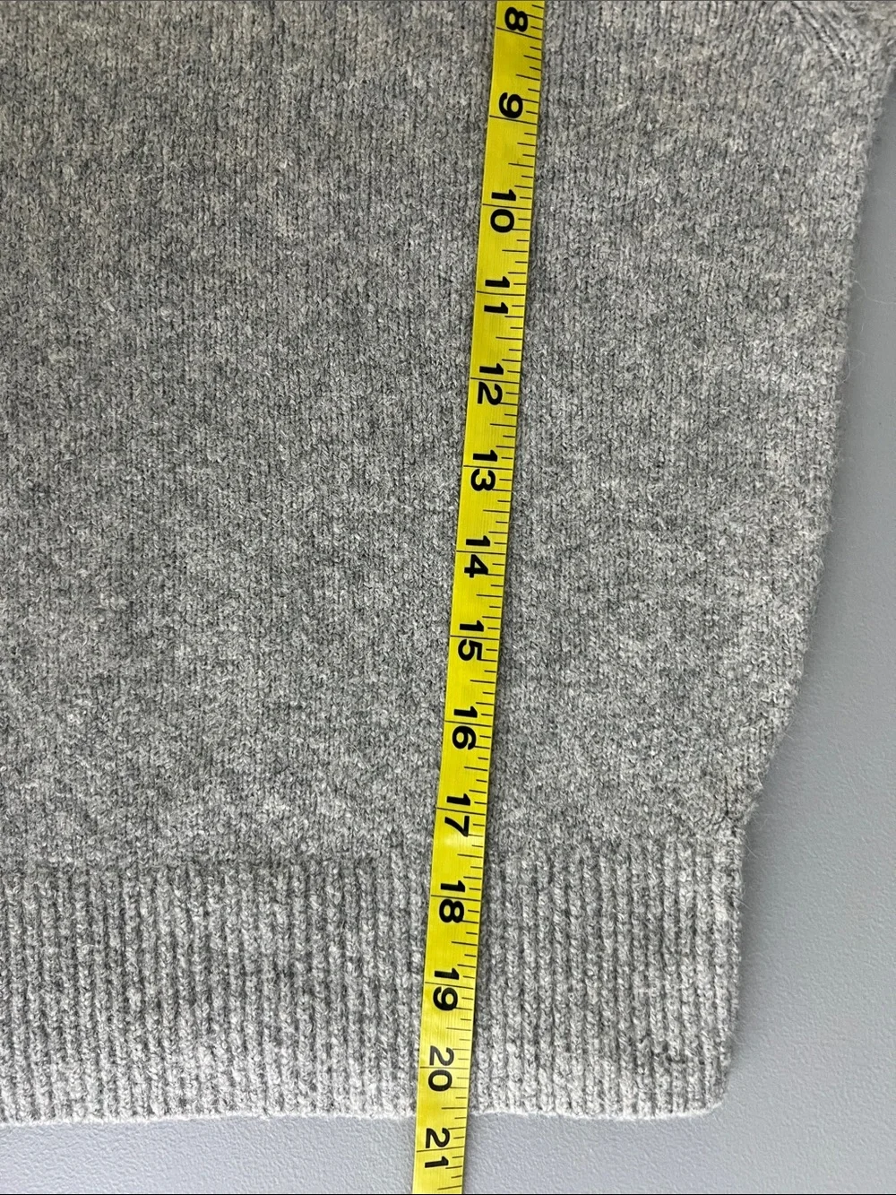 New Everlane THE COCOON CREW IN PLUSH COTTON in Heathered Grey Size XS